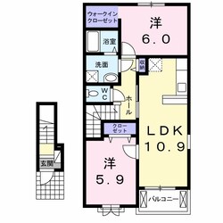 阿波橘駅 徒歩9分 2階の物件間取画像